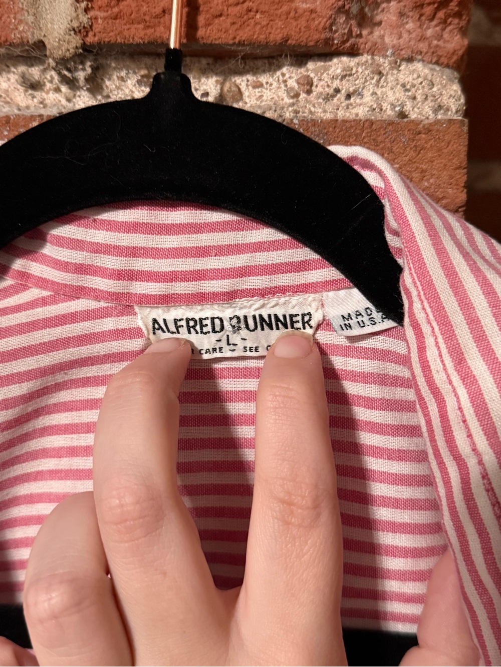 Pink Striped Button-Up Shirt - Picture 2 of 3